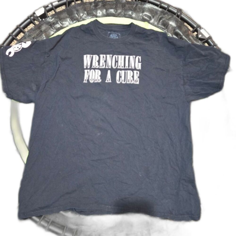 Wrenching For A Cure Breast Cancer Awareness Tshirt 2x